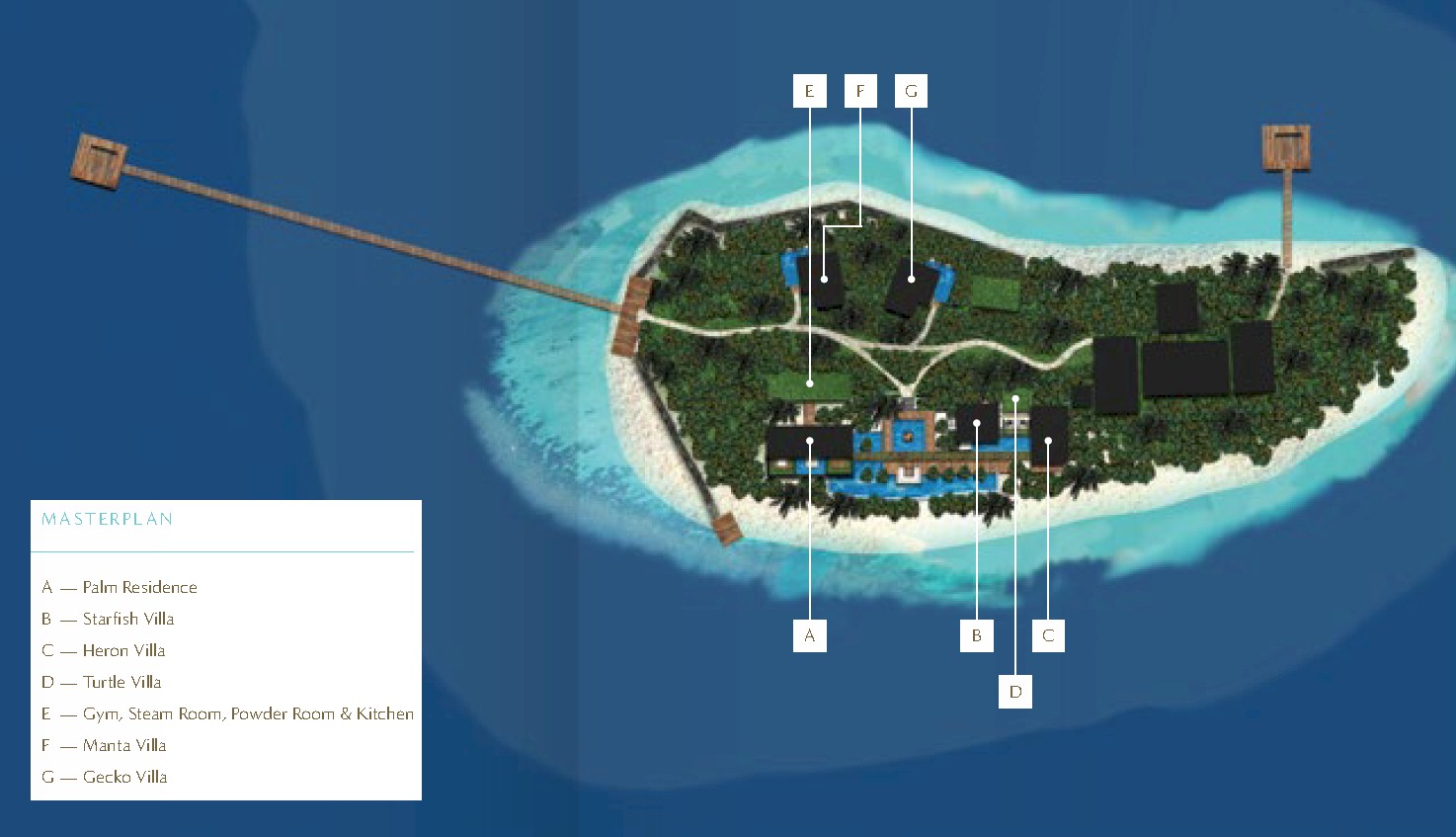 Maldives Resort Map (Enlarged)